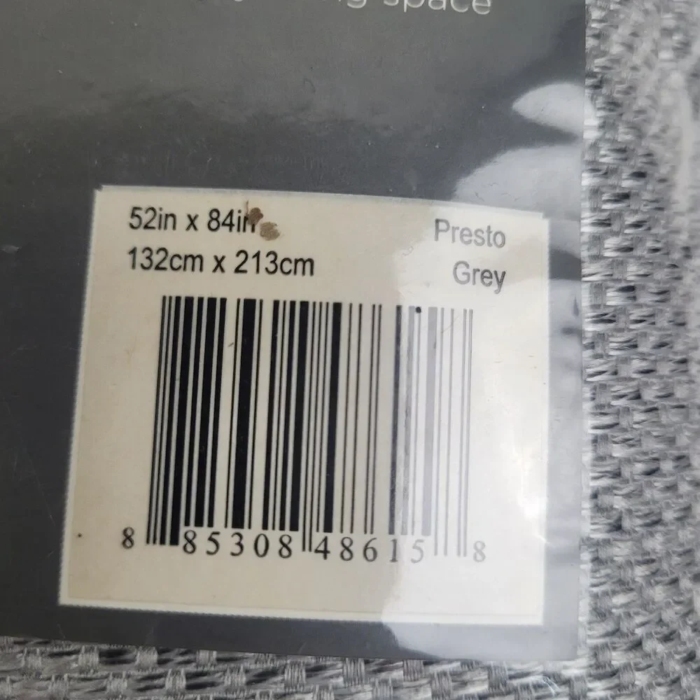 NEW Eclipse Blackout grommet top curtain 'Presto Grey'' 52x84 #CT70